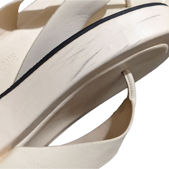 Lokal Lane Huey Platform Sandals Cream Size 7.5/8 - Picture 7 of 11